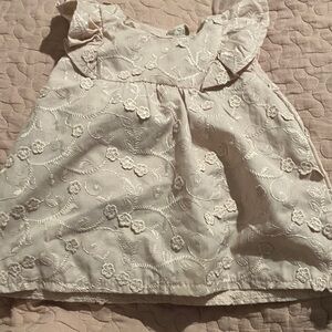 Floral Embroidered Baby Dress
